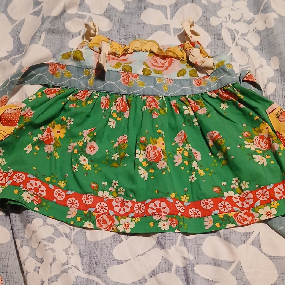 Matilda Jane Green Floral Kids Dress